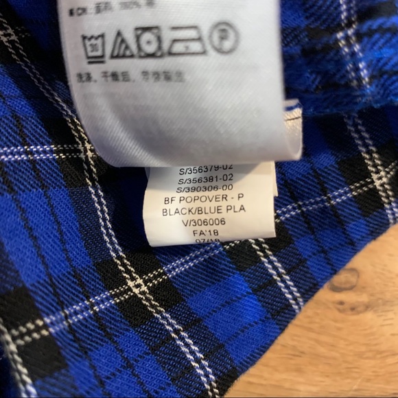 Gap Boyfriend Fit Popover Plaid Shirt - Picture 8 of 8
